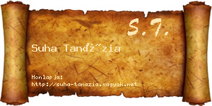 Suha Tanázia névjegykártya